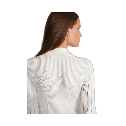 Long-Sleeved Ribbed Knitted Cardigan