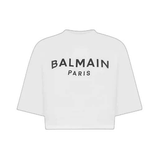 Logo Printed Cropped T-Shirt