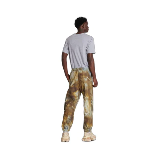 Desert Print Cotton Cargo Trousers