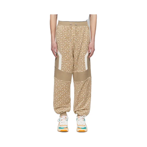 Jogging Bottoms With Printed Pyramid Monogram