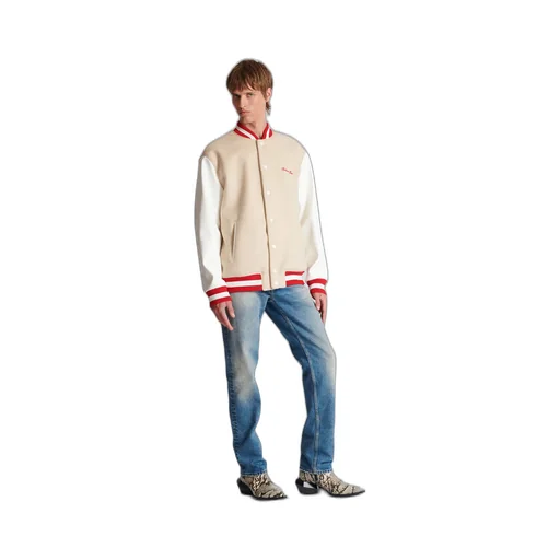 Logo Embroidered Varsity Jacket