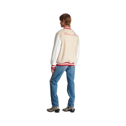 Logo Embroidered Varsity Jacket