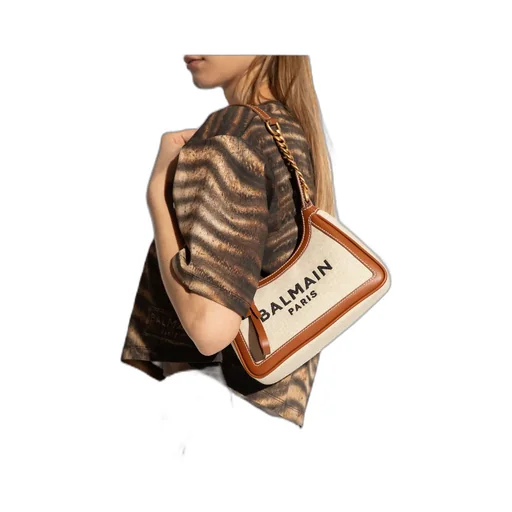 B-Army Canvas Bag With Leather Inserts