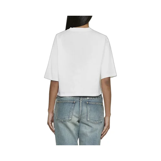 Logo Printed Cropped T-Shirt
