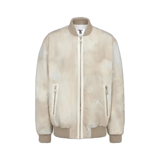 Desert Print Cotton Bomber Jacket