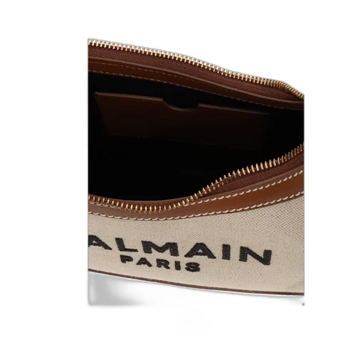 B-Army Canvas Bag With Leather Inserts