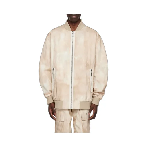 Desert Print Cotton Bomber Jacket