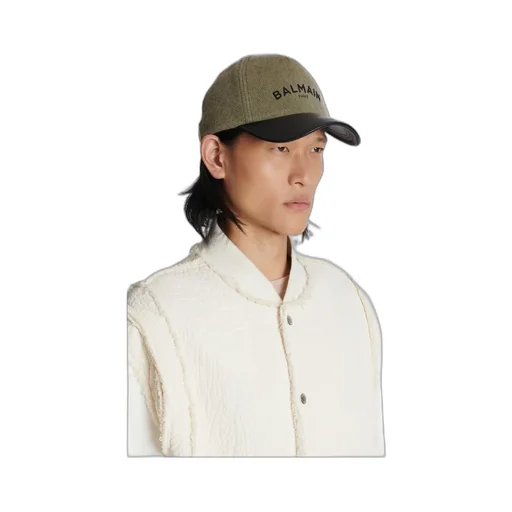 Cotton Cap With Balmain Logo