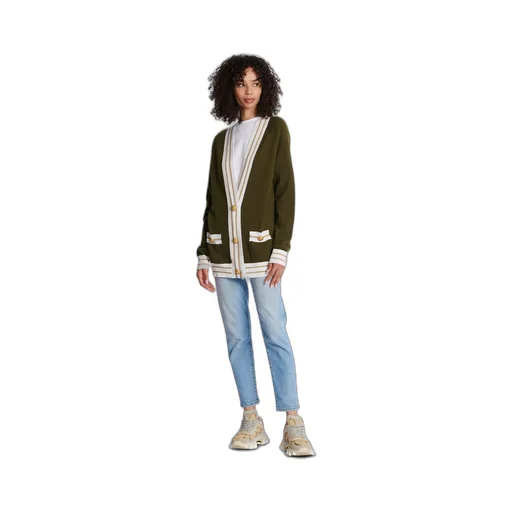 Cashmere Cardigan With Balmain Logo