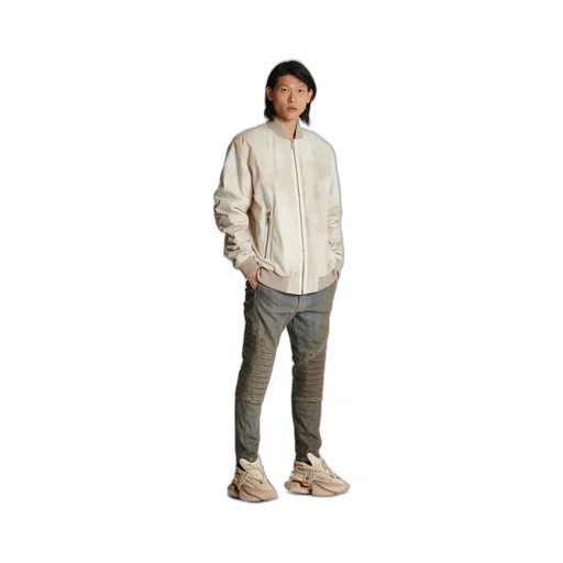Desert Print Cotton Bomber Jacket