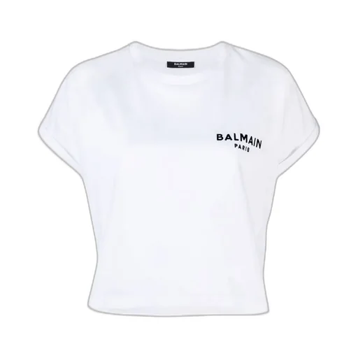 Logo-Print Cropped Cotton T-Shirt