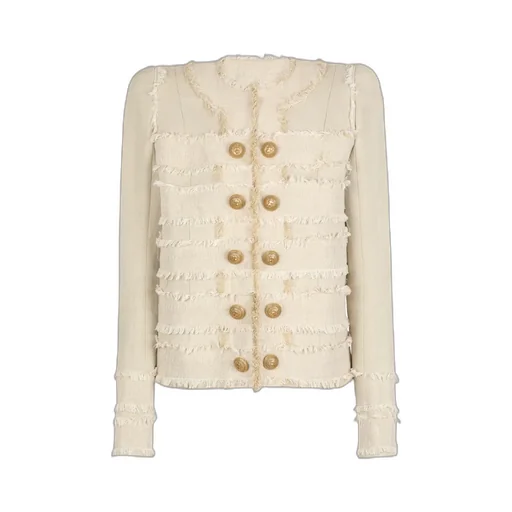 Fringed Tweed Jacket