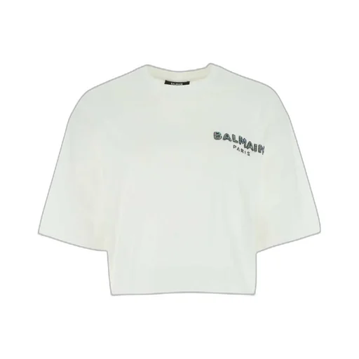 Logo Printed Cropped T-Shirt