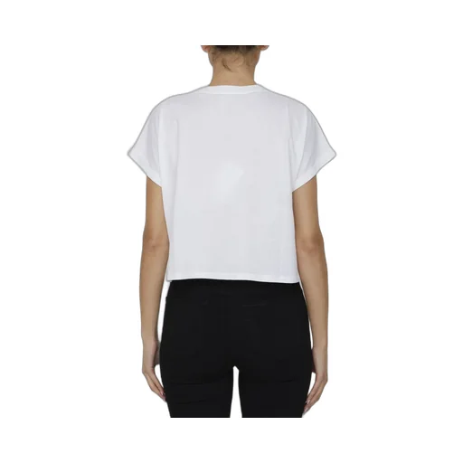 Logo-Print Cropped Cotton T-Shirt