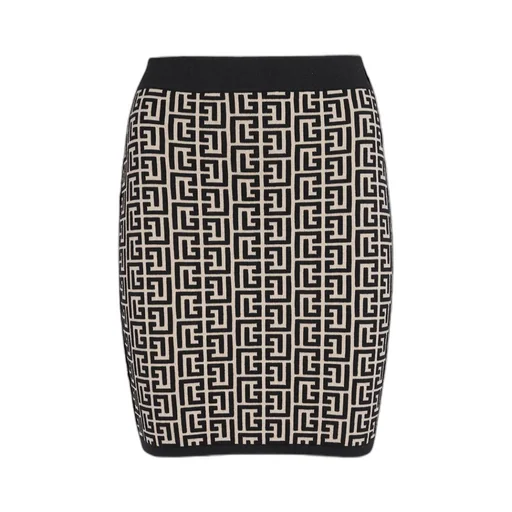 Monogrammed Knitted Skirt