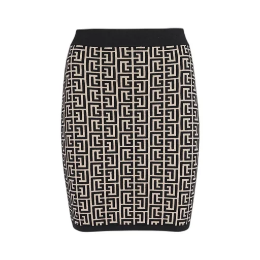 Monogrammed Knitted Skirt