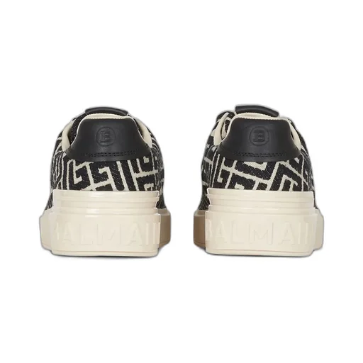 B-Court Monogram Lace-Up Sneakers