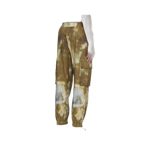 Desert Print Cotton Cargo Trousers