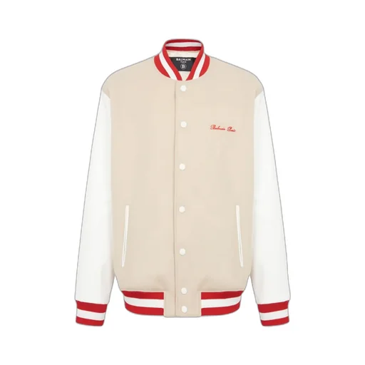 Logo Embroidered Varsity Jacket