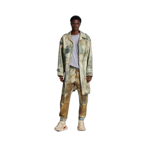 Desert Print Cotton Cargo Trousers
