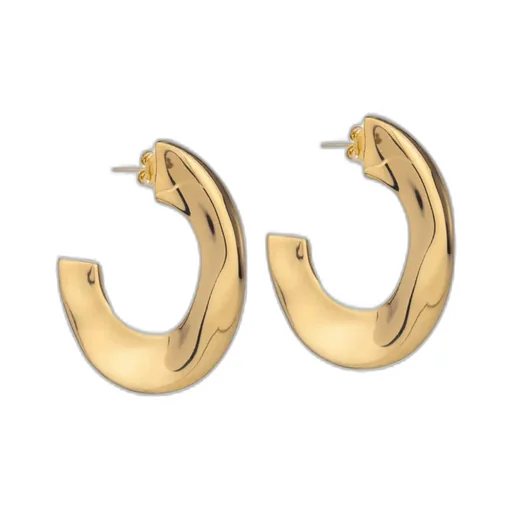 Mindy Curved Hoop Earrings