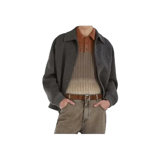 Ff Detailed Single Breasted Jacket