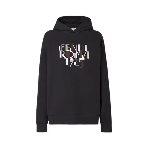 Roma Logo Printed Hoodie