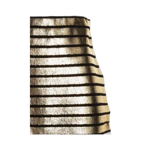Stripe-Detail Midi Skirt