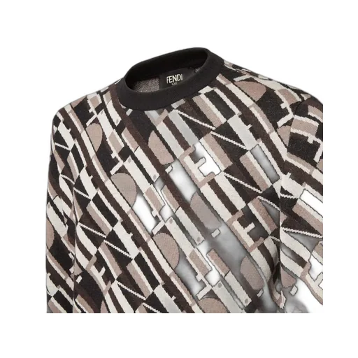 Logo Jacquard Crewneck Jumper