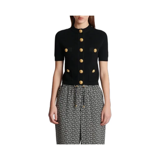 Buttoned Knitted Cardigan