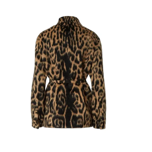 Leopard Printed Belted Go-To Jacket