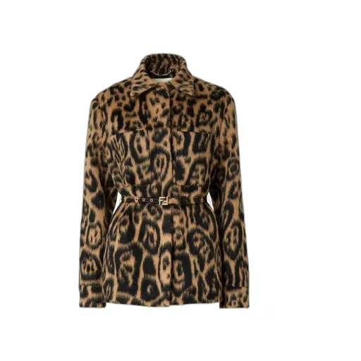 Leopard Printed Belted Go-To Jacket