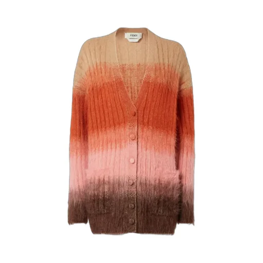 Oversized Long-Sleeve V-Neck Cardigan
