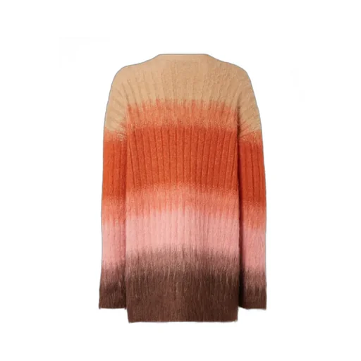 Oversized Long-Sleeve V-Neck Cardigan