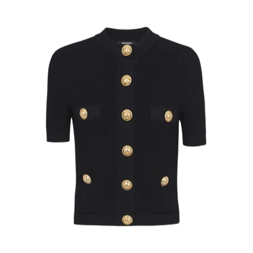 Buttoned Knitted Cardigan