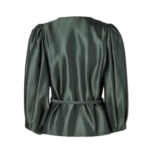 Duchess Belted Satin Jacket