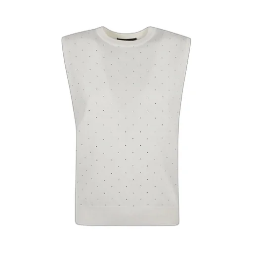 Embellished Knitted Sleeveless Top
