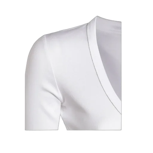 U-Neck Embellished T-Shirt