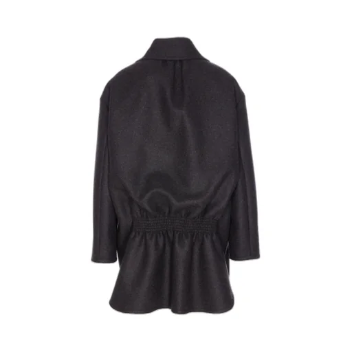 Single-Breasted Long Sleeved Midi Coat