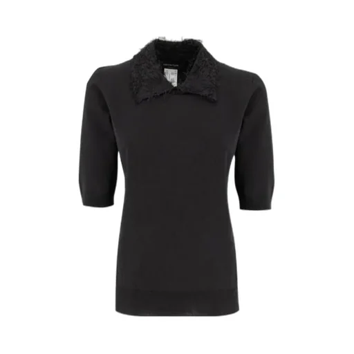 Short-Sleeved Knitted Top