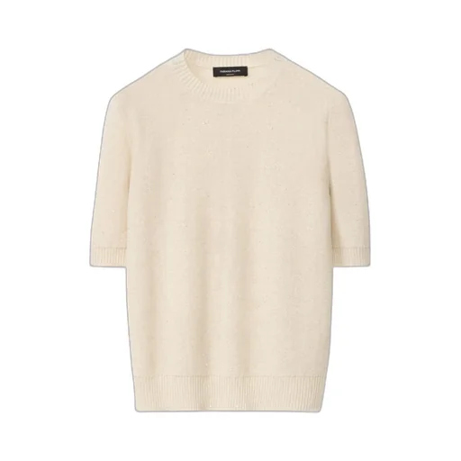 Sequinned Short Sleeved Crewneck Jumper