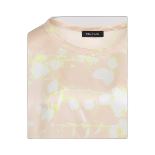 Graphic Printed Sleeveless Satin Top