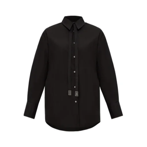 Long Sleeved Tied-Fasten Shirt