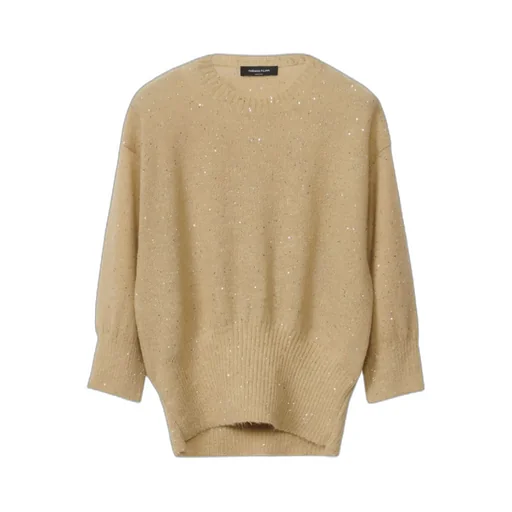 Sequin Crewneck 3/4 Sleeved Jumper