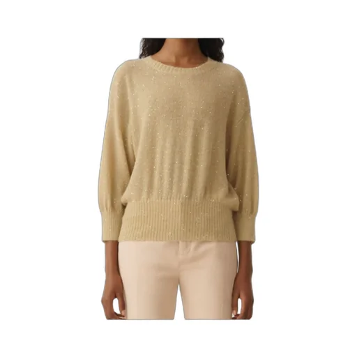 Sequin Crewneck 3/4 Sleeved Jumper