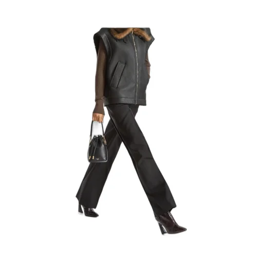 Pleated Wide-Leg Trousers