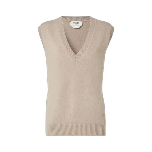 Logo Embroidered Knit Vest