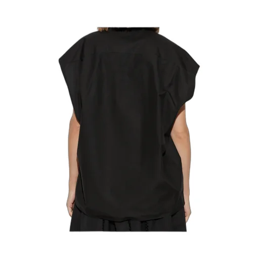 Embellished Collar Sleeveless Shirt