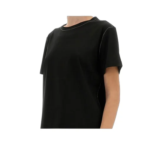 Filo Diamante Detailed Short Sleeved Basic T-Shirt