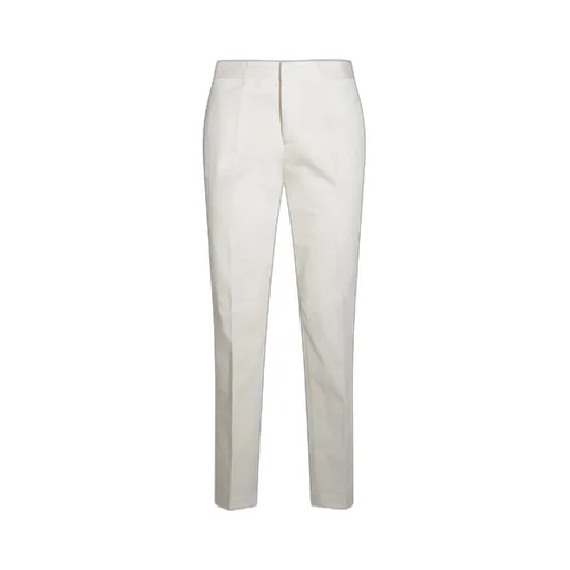 Gabardine Straight-Leg Trousers